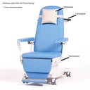Infusionsliege und Transfusionsliege Multiline next IT, mit 4 Motoren