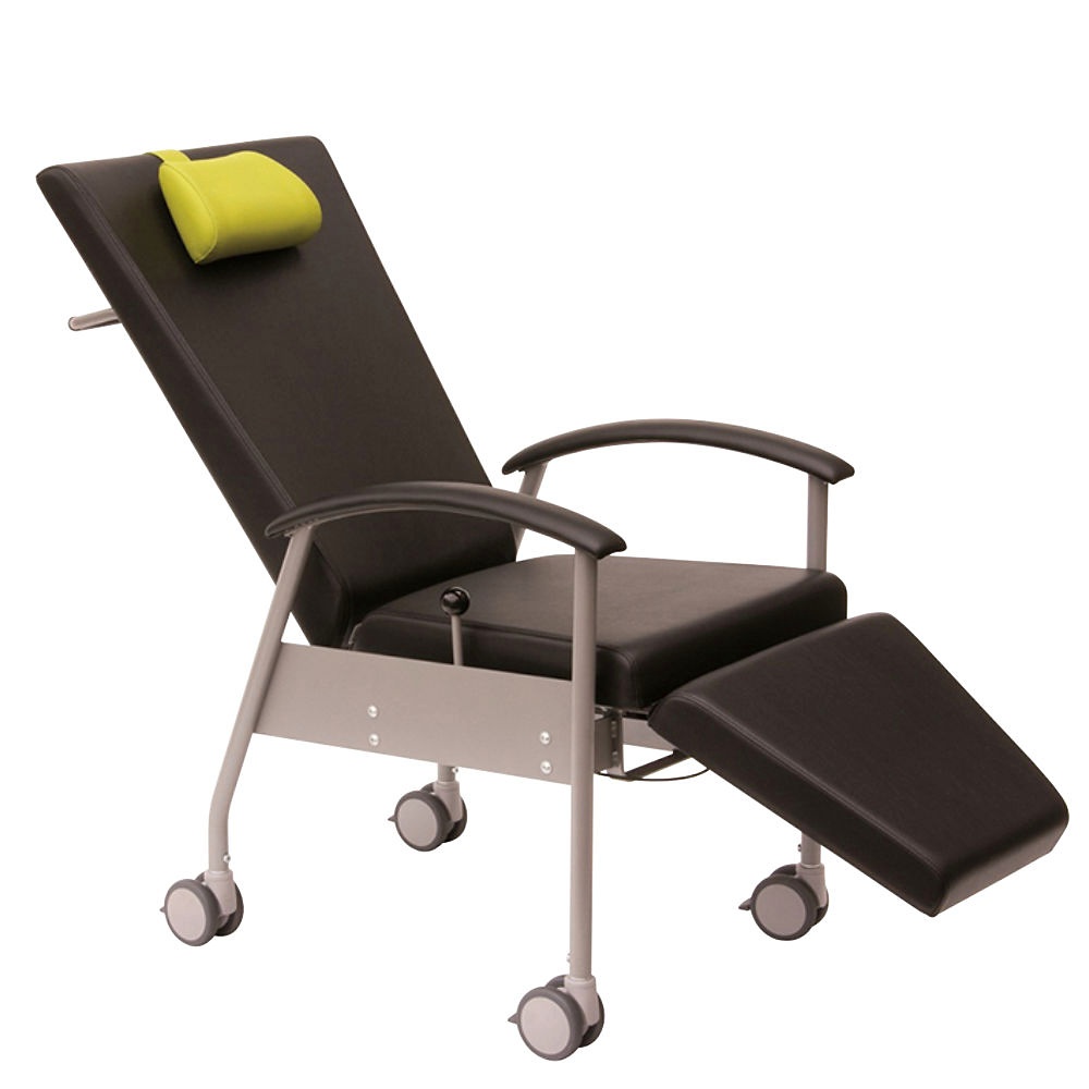 Variationsliege sita, mit Rollen Bezug compact dunkelblau