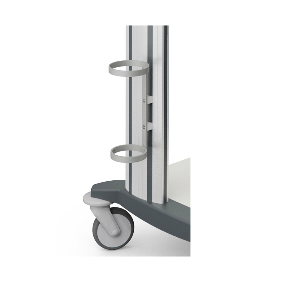 [HAE 04811] Halterung für Sauerstoff-Flasche 2 Ltr. Für Vielzweckwagen Variocar und 08/16