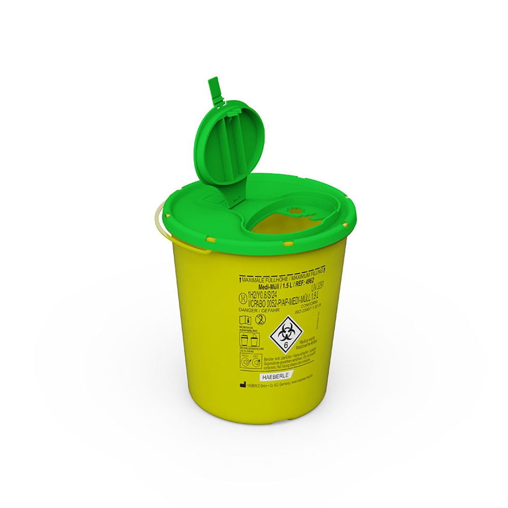 Entsorgungsboxen Medi-Müll 1,5 Ltr. Ohne Halterung (20 Stck.)