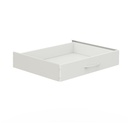 Schublade 08/16 Standard 60 weiß Mit Griff, Reling, 20 cm hoch