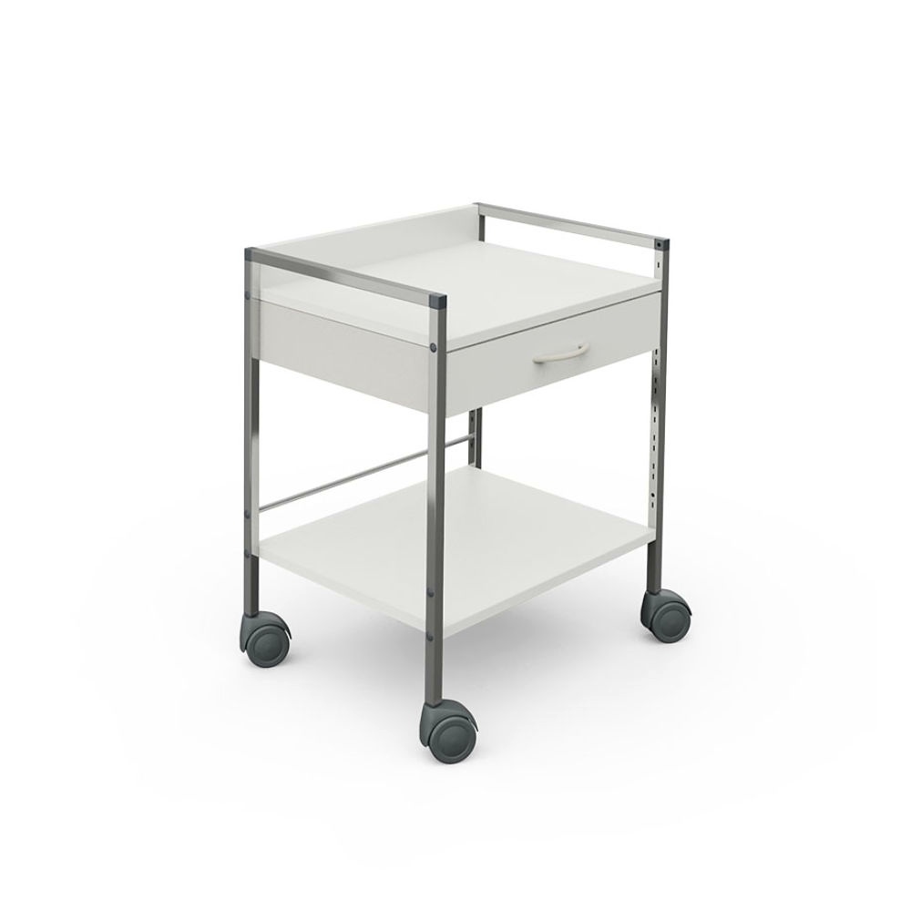 Variocar 60 Basiswagen, hoch, 1 Schublade (weiß)