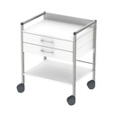 Variocar 60 Basiswagen, 733 mm hoch Mit 2 Schubladen, weiß