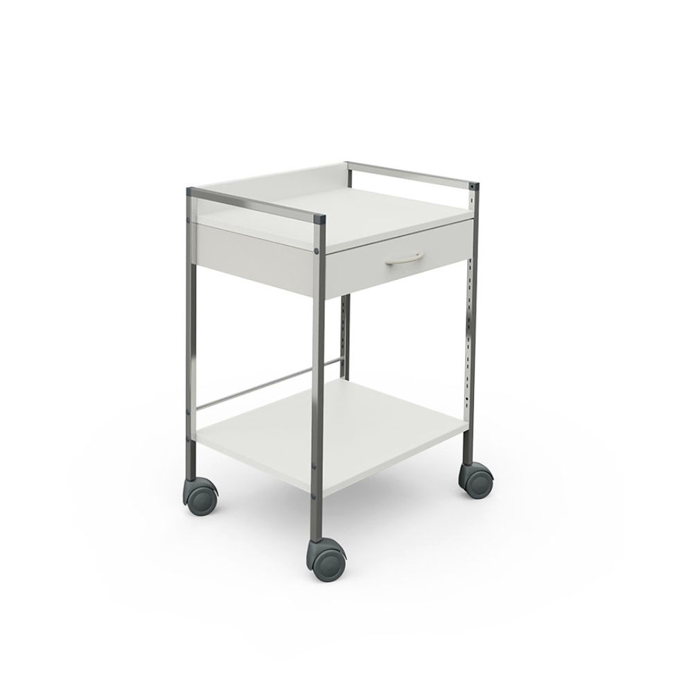 Variocar 60 Basiswagen, 833 mm hoch Mit 1 Schublade, weiß