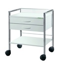 Variocar 60 Basiswagen, 833 mm hoch Mit 2 Schubladen, weiß