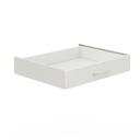 Schublade 08/16 Standard 60 weiß Komplett mit Führungen, 10 cm hoch