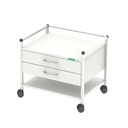 Unterfahrwagen 08/16, 518 mm hoch Mit 2 Schubladen, weiß