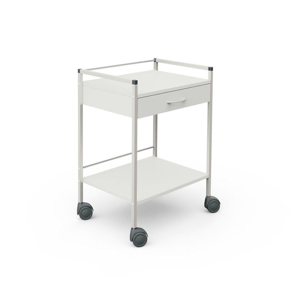 Basiswagen 08/16, 833 mm hoch Mit 1 Schublade, weiß