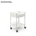 Basiswagen 08/16, 833 mm hoch Mit 3 Schubladen, weiß