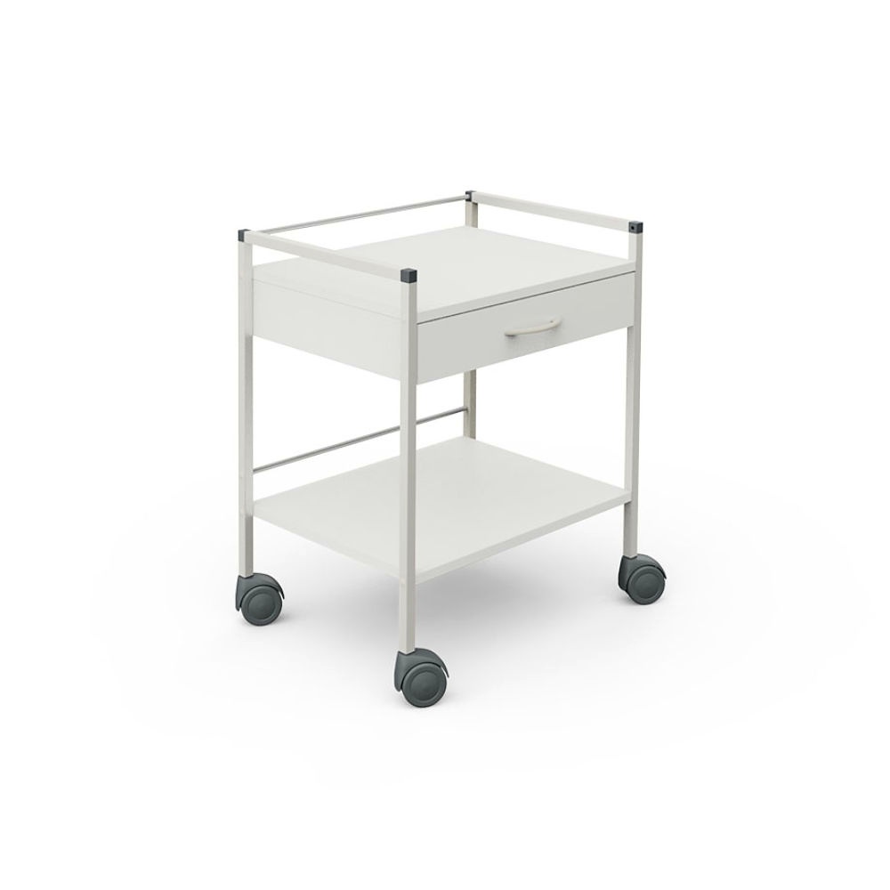 [HAE 15139] Basiswagen 08/16, 703 mm hoch Mit 1 Schublade, weiß