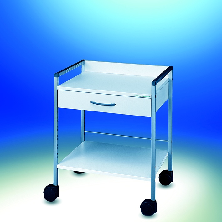 [HAE 15585] Variocar Viva 60 Basiswagen 733 mm hoch, mit 1 Schublade, weiß