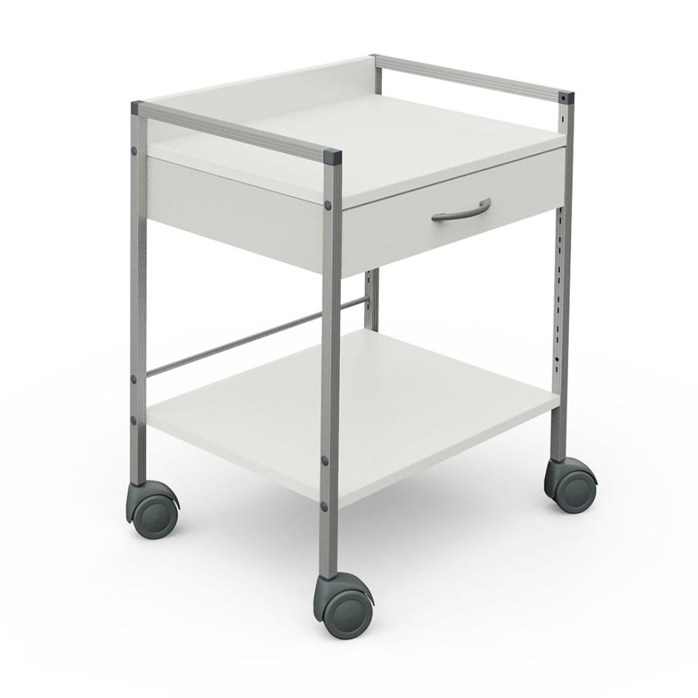 [HAE 15590] Variocar Viva 60 Basiswagen 833 mm hoch, mit 1 Schublade, weiß