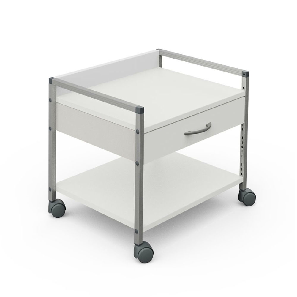 Variocar Viva 60 Unterfahrwagen 518 mm hoch, mit 1 Schublade, weiß