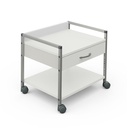 Variocar Viva 60 Unterfahrwagen 518 mm hoch, mit 1 Schublade, weiß