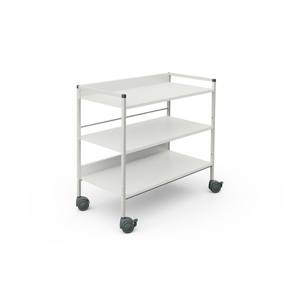 Regalwagen 08/16, 833 mm hoch, weiß