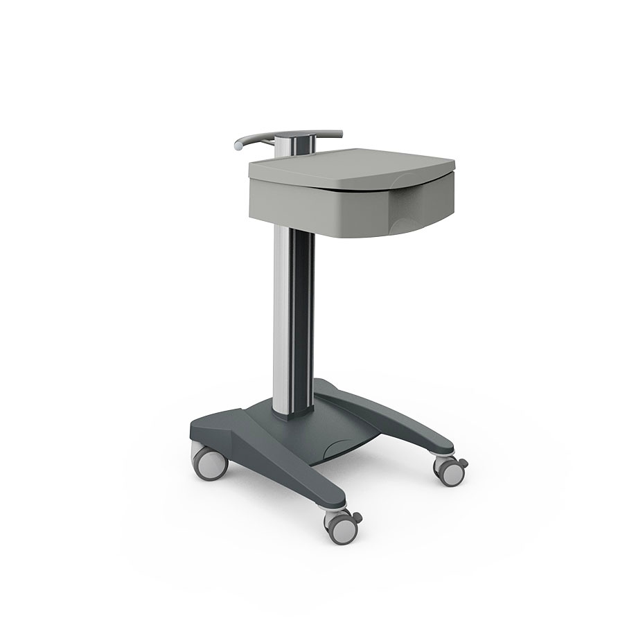 [HAE 3001.1] Fuego 1 Gerätewagen, grau, mit 1 ABS-Ablageplatte und 1 ABS-Schublade