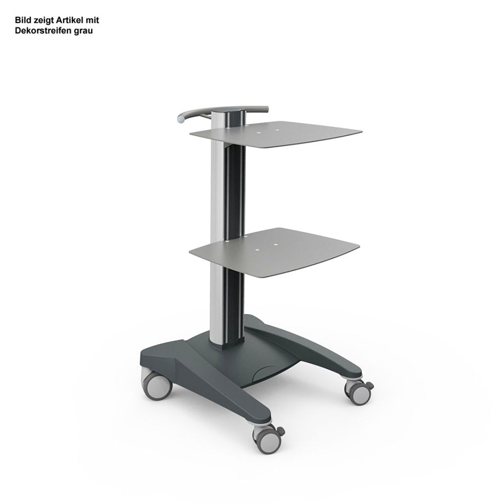 [HAE 3023.2] Fuego Basiswagen 2, Metall Mit 2 Ablageplatten und Schiebegriff