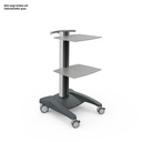 Fuego Basiswagen 2, Metall Mit 2 Ablageplatten und Schiebegriff