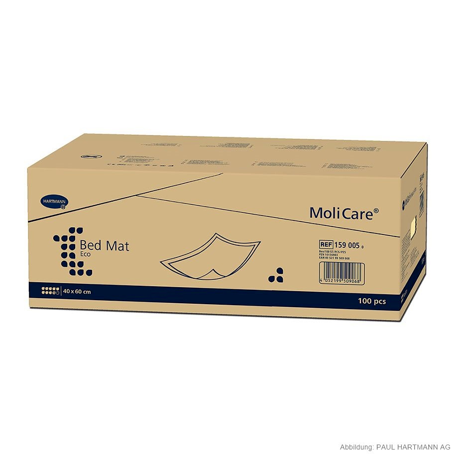 [HAP 159005] MoliCare Bed Mat Eco 9 Tropfen Krankenunterlagen 40 x 60 cm (100 Stck.)