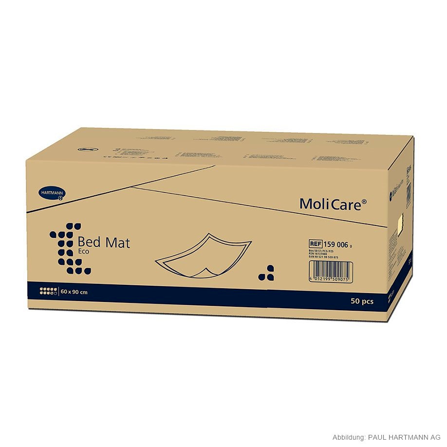 [HAP 159006] MoliCare Bed Mat Eco 9 Tropfen Krankenunterlagen 60 x 90 cm (50 Stck.)