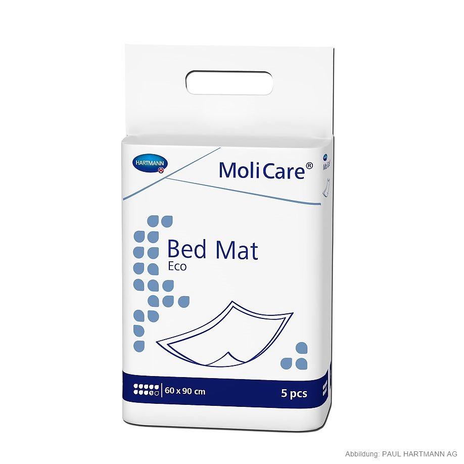 [HAP 159007] MoliCare Bed Mat Eco 9 Tropfen Krankenunterlagen 60 x 90 cm (5 Stck.)