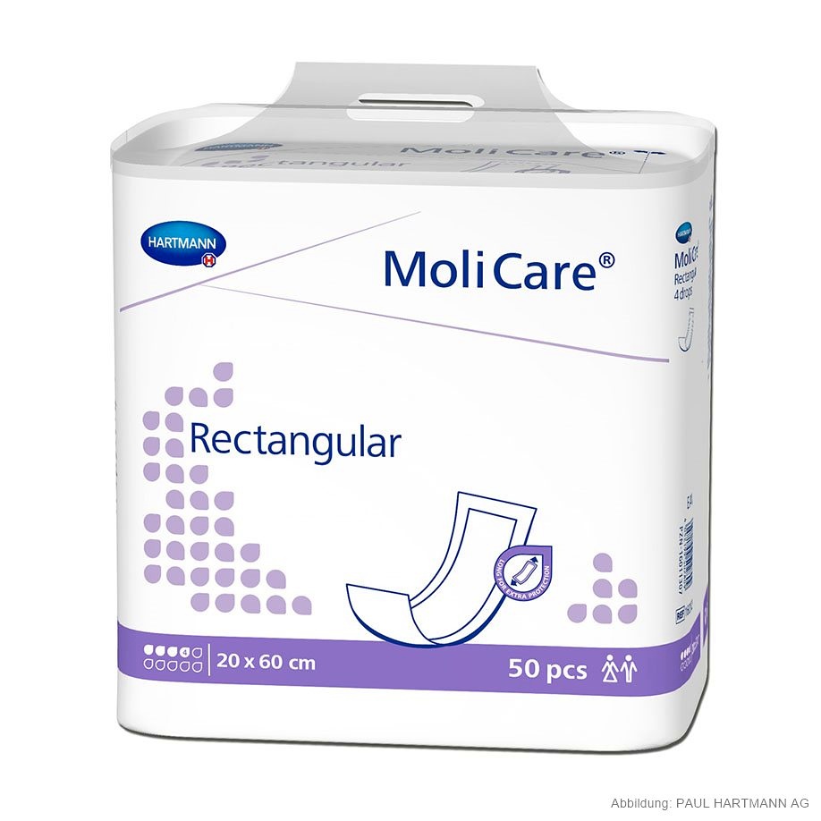[HAP 160892] MoliCare Rectangular 4 Tropfen 20 x 60 cm (50 Stck.)
