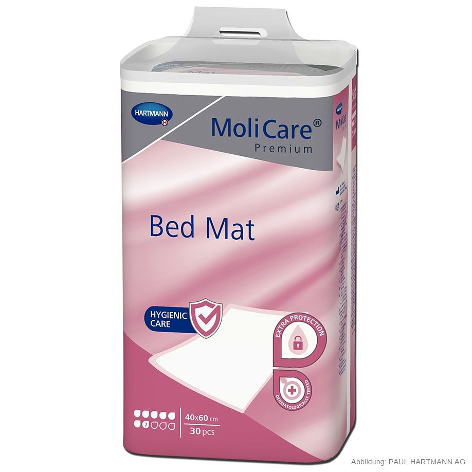 [HAP 161067] MoliCare Premium Bed Mat 7 Tropfen Krankenunterlagen 40 x 60 cm (30 Stck.)