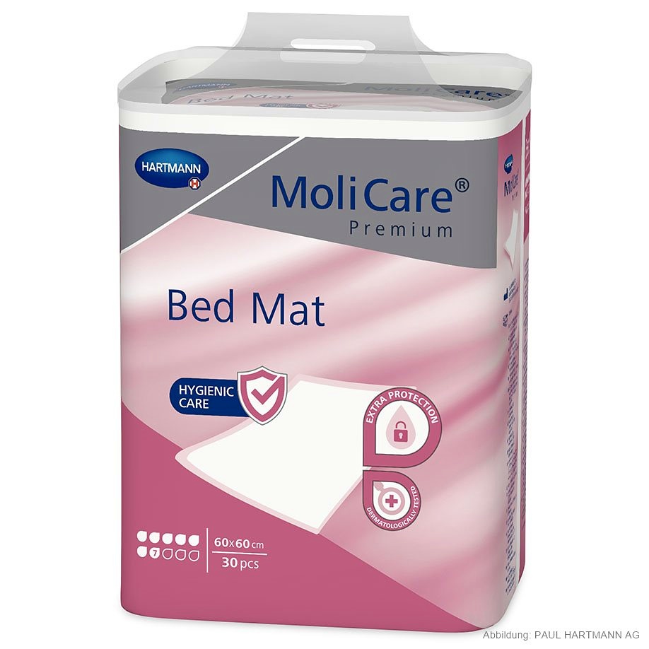 [HAP 161069] MoliCare Premium Bed Mat 7 Tropfen Krankenunterlagen 60 x 60 cm (30 Stck.)