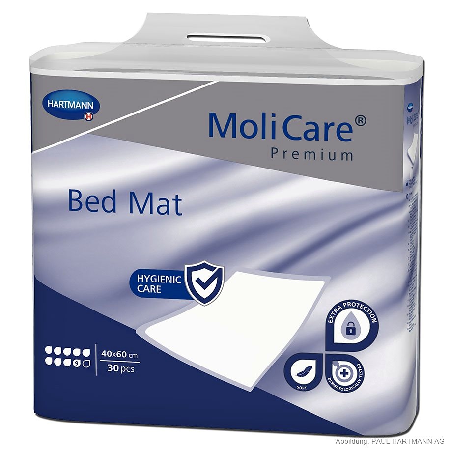 [HAP 161074] MoliCare Premium Bed Mat 9 Tropfen Krankenunterlagen 40 x 60 cm (30 Stck.)