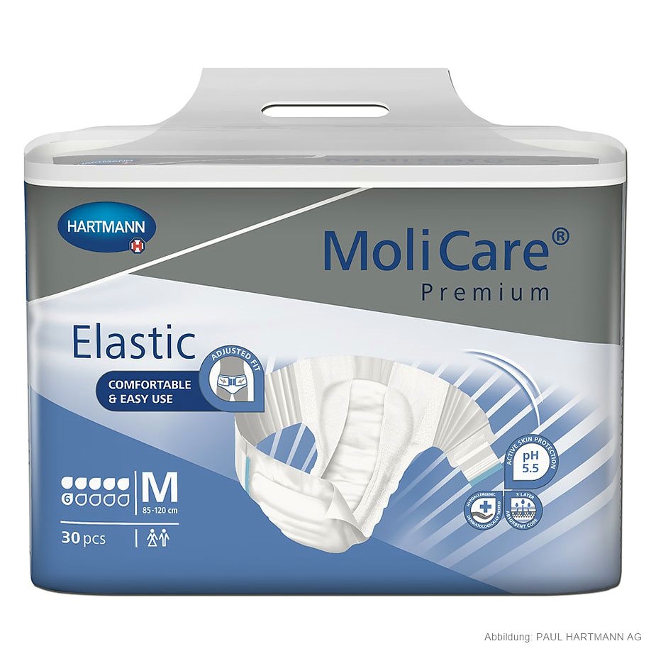 [HAP 165272] MoliCare Premium Elastic 6 Tropfen Gr. M Inkontinenzslips (30 Stck.)