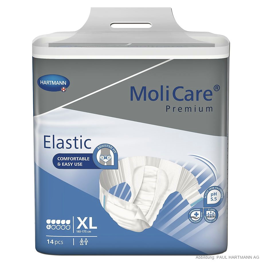 [HAP 165274] MoliCare Premium Elastic 6 Tropfen Gr. XL Inkontinenzslips (14 Stck.)