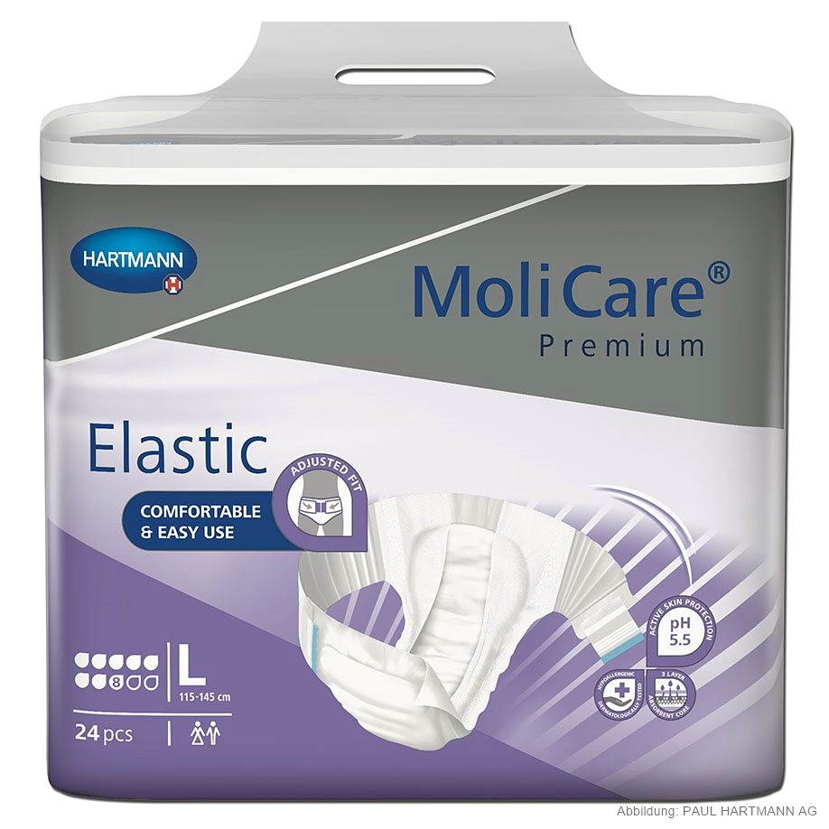 [HAP 165473] MoliCare Premium Elastic super plus 8 Tropfen Gr L Inkontinenzslips (24Stck)