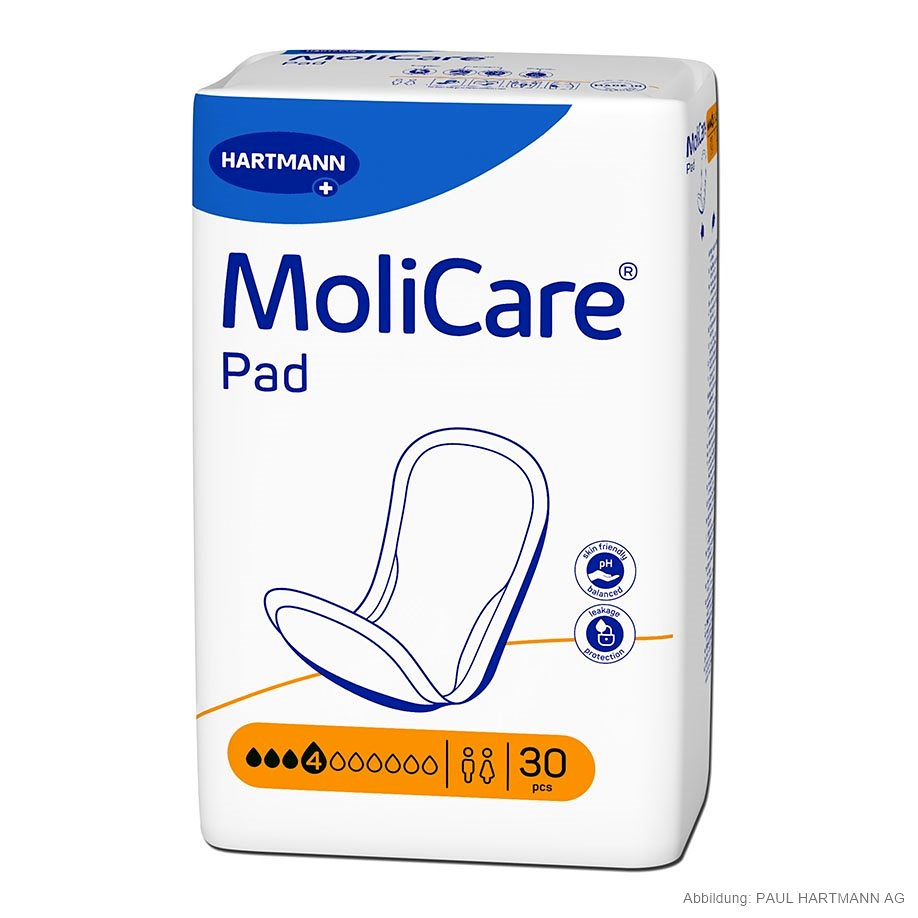 [HAP 168077] MoliCare Pad 4 Tropfen Inkontinenzeinlagen (30 Stck.)
