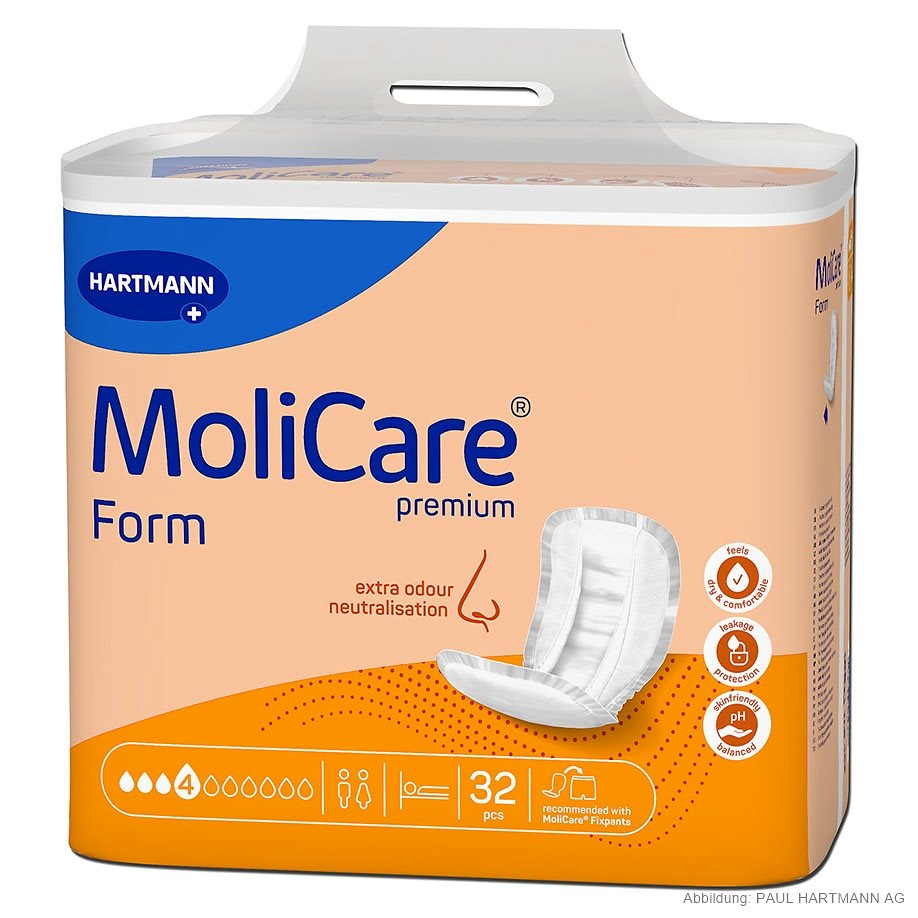 [HAP 168404] MoliCare Premium Form 4 Tropfen Inkontinenzeinlagen (32 Stck.)