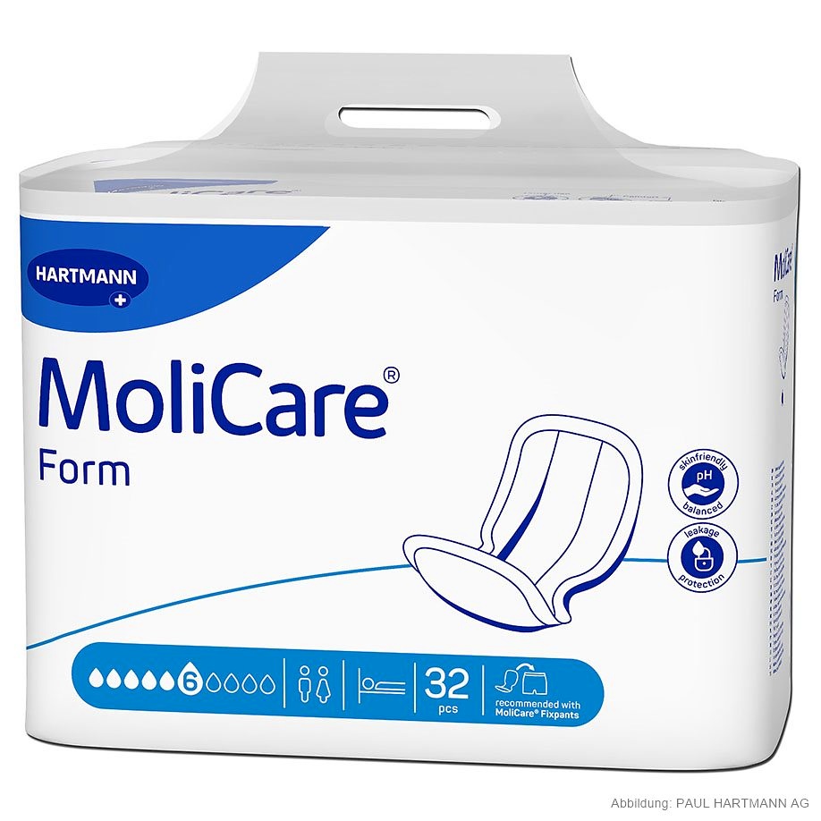 [HAP 168446] MoliCare Form 6 Tropfen Inkontinenzeinlagen (32 Stck.)