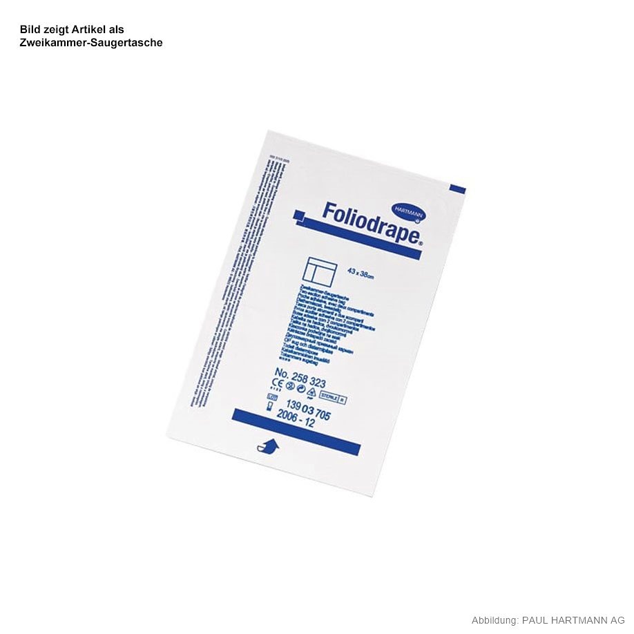 Foliodrape Saugertaschen, Einkammer 43 x 38 cm (30 Stck.)
