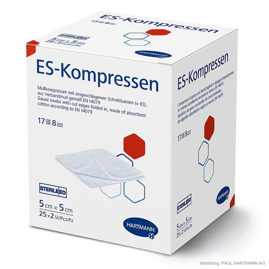 [HAP 401721] ES-Kompressen steril 8-fach 5 x 5 cm (25 x 2 Stck.)