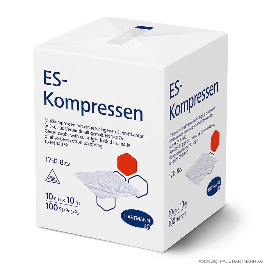 [HAP 401825] ES-Kompressen unsteril 8-fach 10 x 10 cm (100 Stck.)