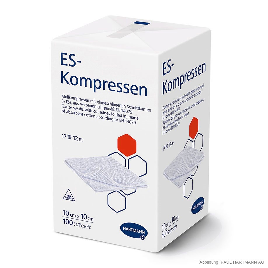 [HAP 401835] ES-Kompressen unsteril 12-fach 10 x 10 cm (100 Stck.)