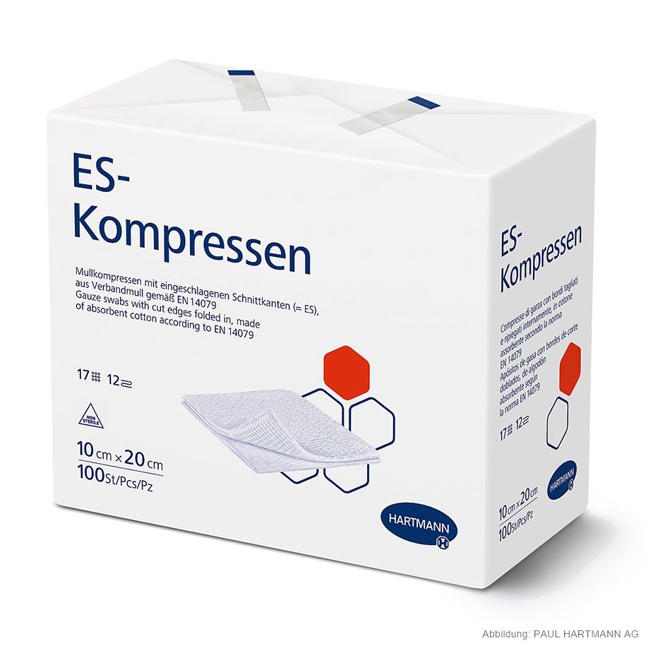[HAP 401837] ES-Kompressen unsteril 12-fach 10 x 20 cm (100 Stck.)