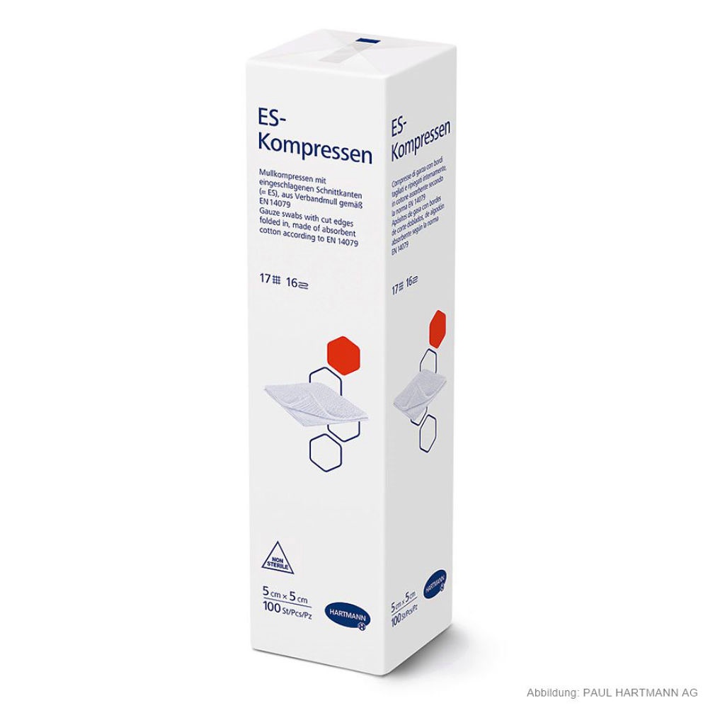 ES-Kompressen unsteril 16-fach 5 x 5 cm (100 Stck.)
