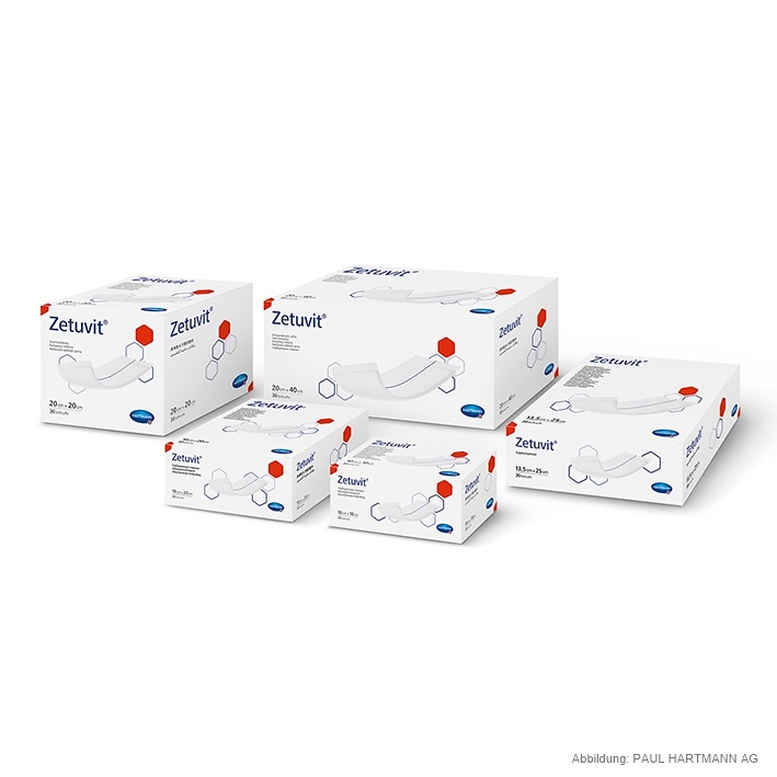 Zetuvit Saugkompressen Unsteril 10 x 10 cm (30 Stck.)