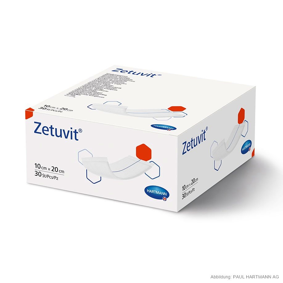 [HAP 413802] Zetuvit Saugkompressen Unsteril 10 x 20 cm (30 Stck.)