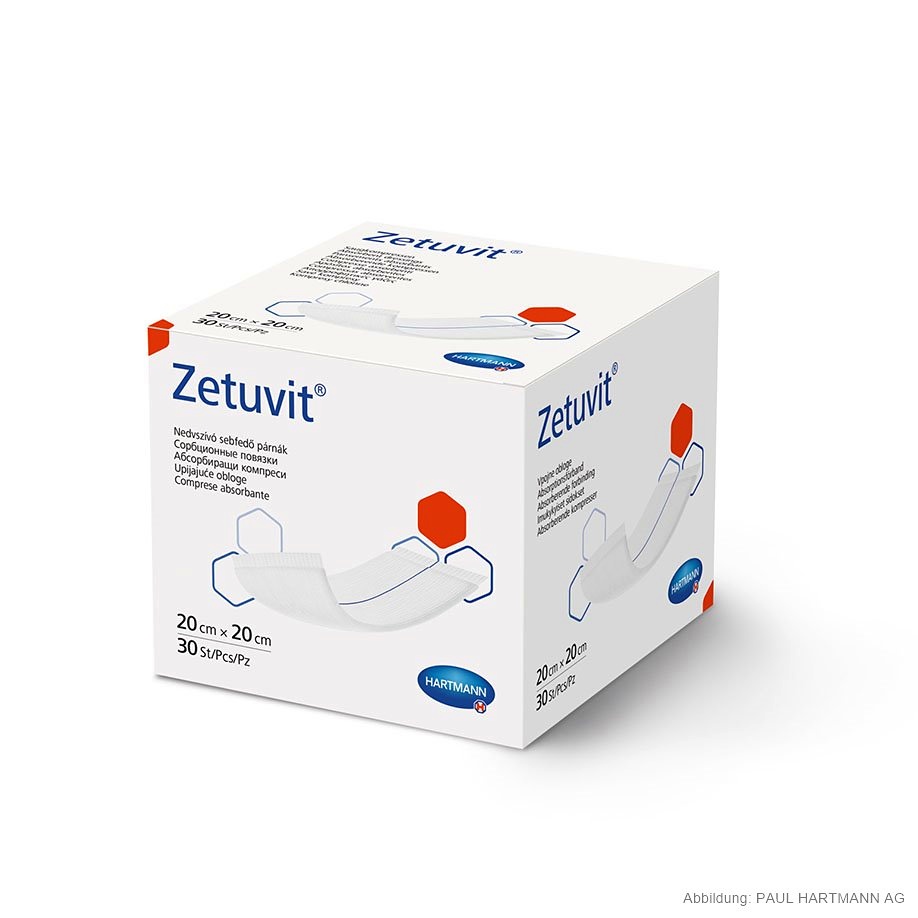 [HAP 413803] Zetuvit Saugkompressen Unsteril 20 x 20 cm (30 Stck.)