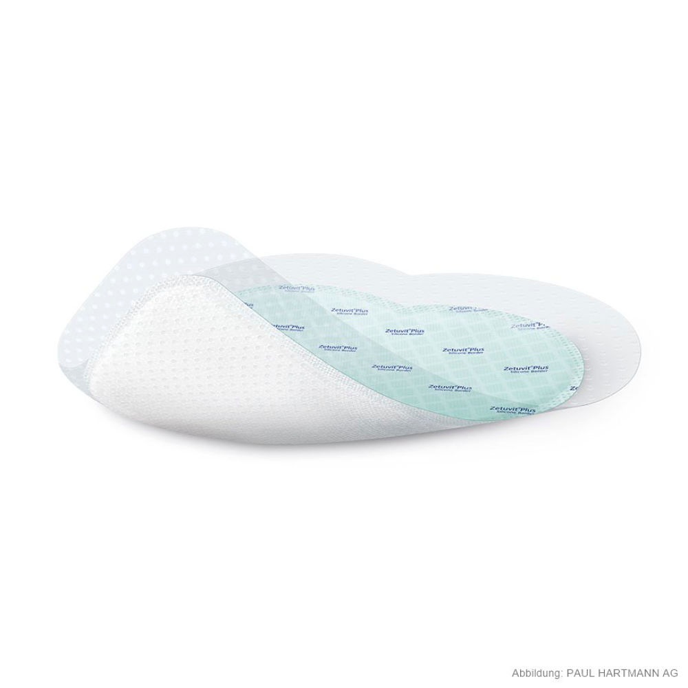 [HAP 413907] Zetuvit Plus Silicone Border Sacrum Saugkompressen 23 x 23 cm (10 Stck.)