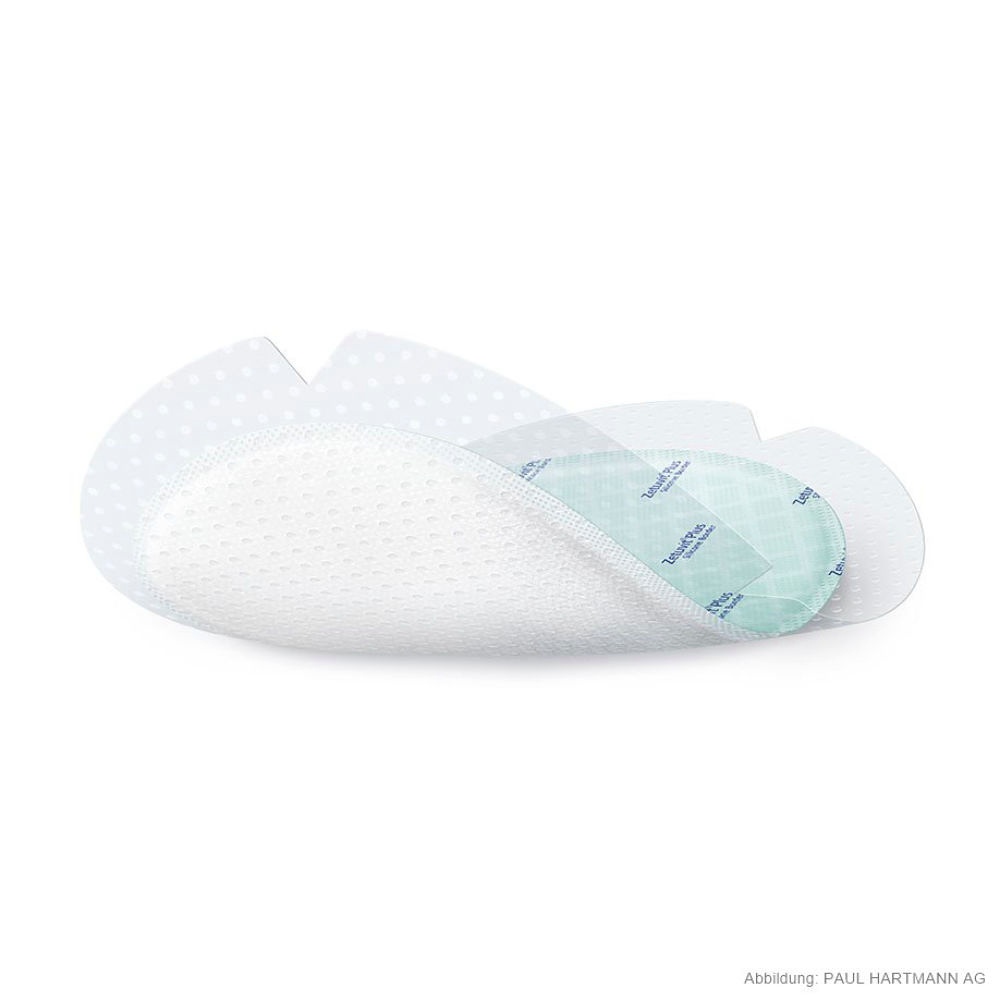 Zetuvit Plus Silicone Border Oval Saugkompressen 13 x 15,5 cm (10 Stck.)