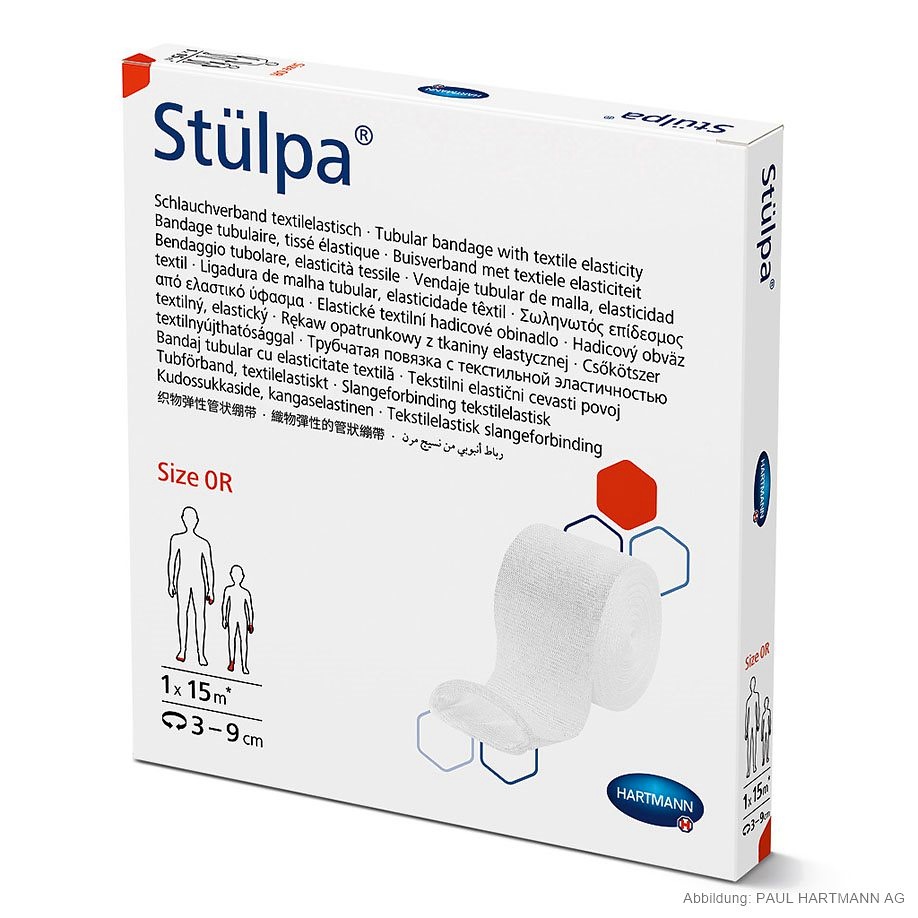 Stülpa-Rolle Schlauchverband Gr. 0 R 15 m x 1,5 cm