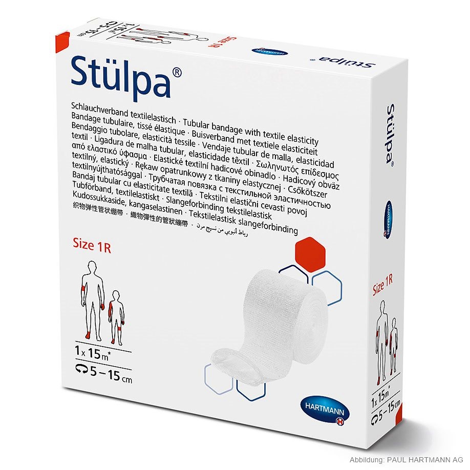 Stülpa-Rolle Schlauchverband Gr. 1 R 15 m x 2,5 cm
