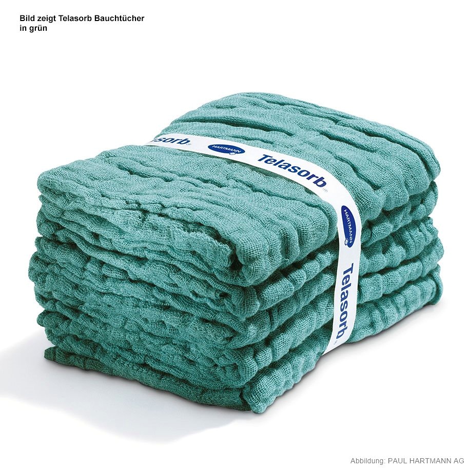 Telasorb Bauchtücher grün 45 x 45 cm Steril, 6-fach (18 x 2 Stck.)