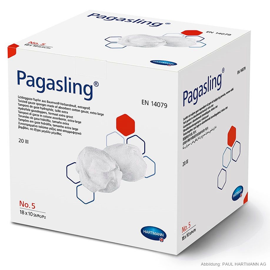 [HAP 481400] Pagasling Schlinggazetupfer steril Gr. 5, extragroß (10 Stck.)